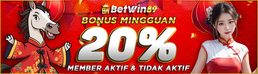 BONUS DEPOSIT 20 % SLOT 500RB DIDEPAN SETIAP MINGGU !!