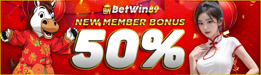 WELCOME BONUS NEW MEMBER 50%